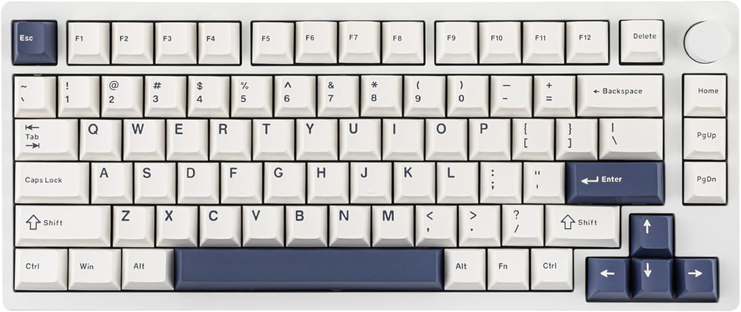 EPOMAKER P75 Wireless Aluminum Gaming Keyboard, Tri-Mode(BT 5.0/2.4GHz/USB-C) Mechanical Keyboard, Hot Swappable, RGB Backlit, NKRO for Office Game