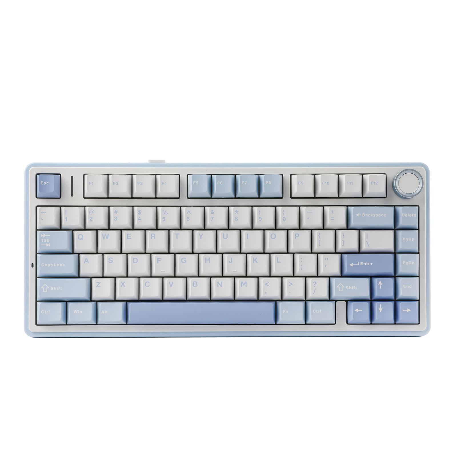 EPOMAKER x Aula F75 Gasket Mechanical Keyboard, 75% Wireless Hot Swappable Gaming Keyboard with Five-Layer Padding&Knob, Bluetooth/2.4GHz/USB-C, RGB (Purple, LEOBOG Reaper Switch)