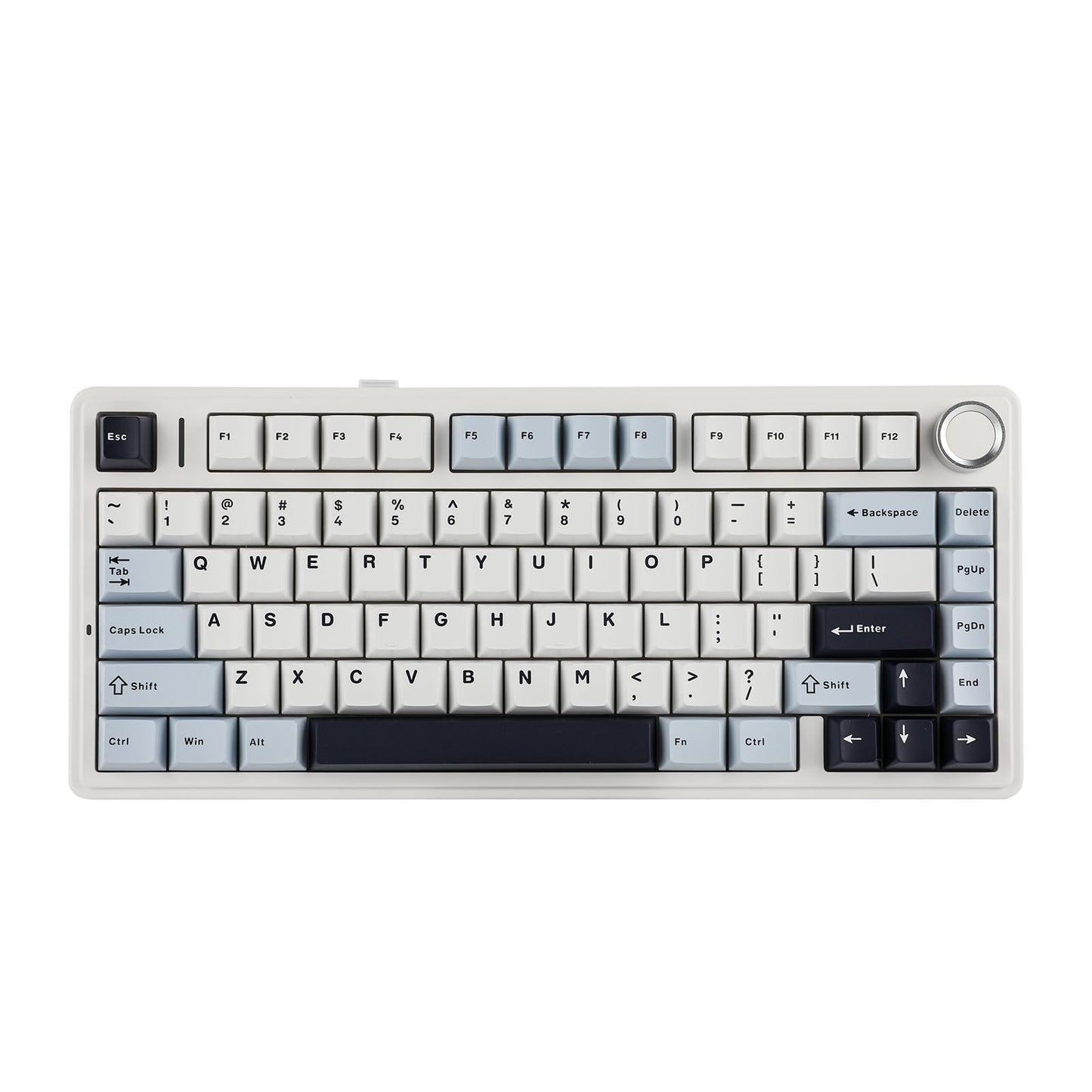 EPOMAKER x Aula F75 Gasket Mechanical Keyboard, 75% Wireless Hot Swappable Gaming Keyboard with Five-Layer Padding&Knob, Bluetooth/2.4GHz/USB-C, RGB (Purple, LEOBOG Reaper Switch)