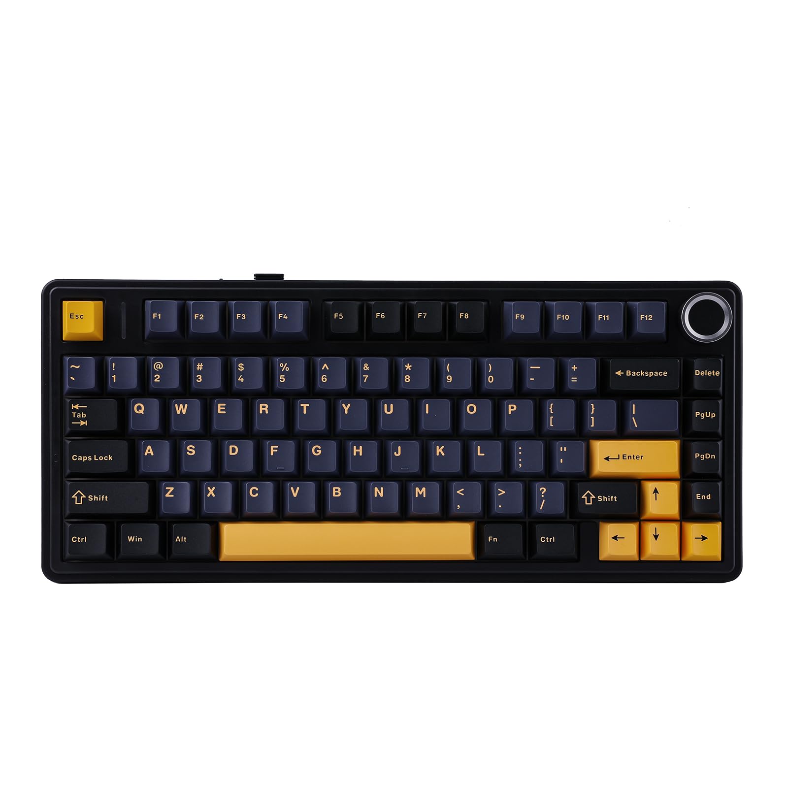 EPOMAKER x Aula F75 Gasket Mechanical Keyboard, 75% Wireless Hot Swappable Gaming Keyboard with Five-Layer Padding&Knob, Bluetooth/2.4GHz/USB-C, RGB (Purple, LEOBOG Reaper Switch)