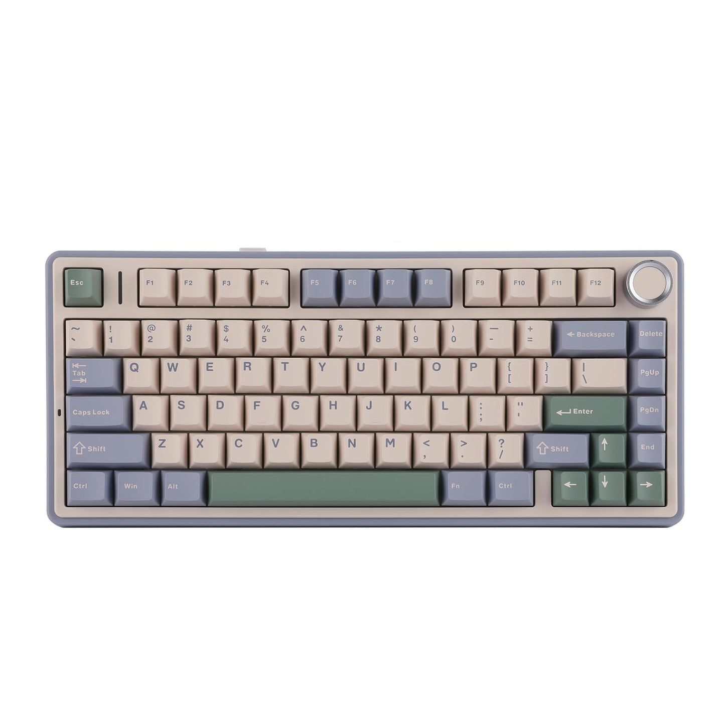 EPOMAKER x Aula F75 Gasket Mechanical Keyboard, 75% Wireless Hot Swappable Gaming Keyboard with Five-Layer Padding&Knob, Bluetooth/2.4GHz/USB-C, RGB (Purple, LEOBOG Reaper Switch)